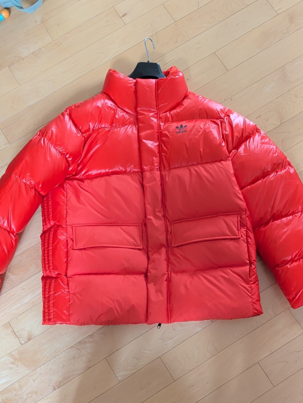 Brand New With Tags Men's Adidas Originals Red/Orange Puffer Coat - Men's Large